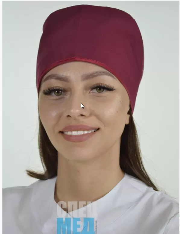Бандана  на завязках бордо